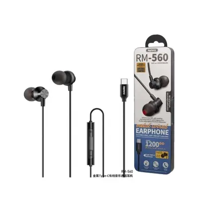 Picture of REMAX RM-560 METAL WIRED EAR PHONE for TYPE-C DEVICE