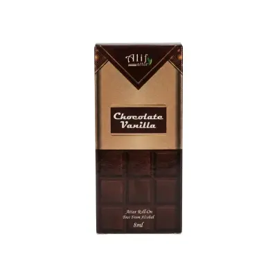 Picture of Alif Chocolate Vanilla Attar Long Lasting Roll On Non Alcooholic Perfume - 8ml