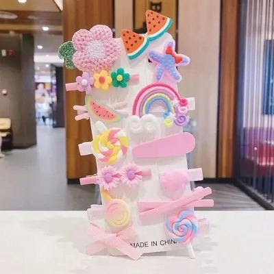 Picture of 14 Pcs Hair Clip Set Baby Girl Hair Clip Set