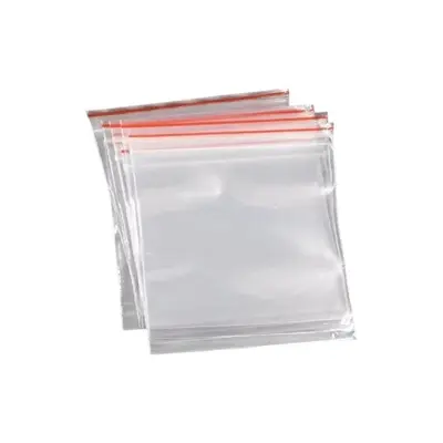 Picture of Zip/Zipper Lock Poly Bag- 5 x 7 inch Pack of 50 Piece