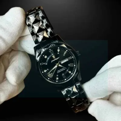 Picture of POEDAGAR Luxury Men Quartz Watch Waterproof Date Week Luminous Wristwatch Stainless Steel Men's