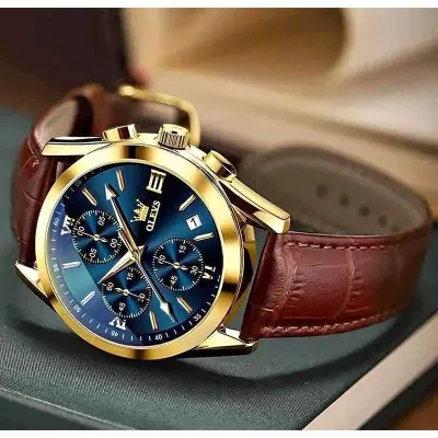 Picture of OLEVS 5610 New Luxury Fashion Glass Quartz Analog Men Watch-Water Resistant
