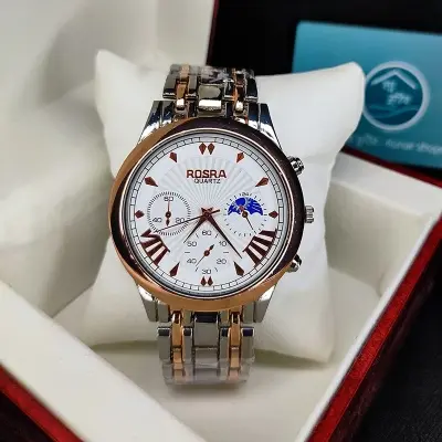 Picture of Analog Men's Lux Stainless Steel Watch for Men GOLDEN - Watch For Men - Watch