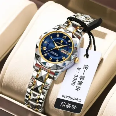 Picture of POEDAGAR 306 Fashion Quartz Watch for Women Stainless Steel Date Week Luxury Ladies Watches - Watch For Women - Women Watch - Watch