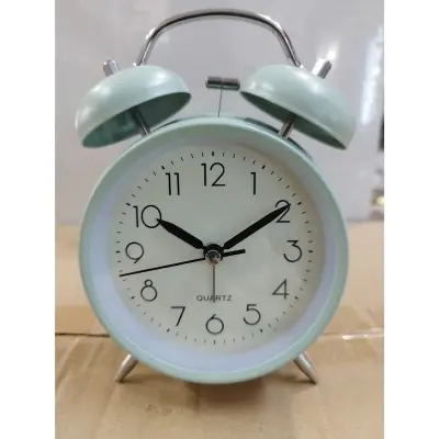 Picture of Double Bell Metal Alarm Clock Vintage Green Alarm Clock Bedside 3 Inch - In Line with Current Trends