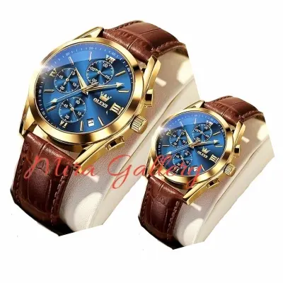 Picture of Olev_vs Top Luxury Leather cauple watch Analog quartz fashionable 