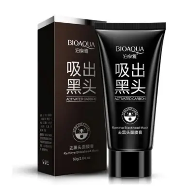 Picture of Bioaqua Blackhead Deep cleansing Purifying Peel Acne Pimples Remover Black Mud Mask skin care product- 60g face mask