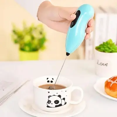 Picture of Mini Coffee Milk / Egg Beater Electric Foam Hand Blender Mixer Classic Sleek Design Froth Whisker Latte Maker for Milk,Coffee, Beater,Juice,Cafe Latte,Cappuccino FILPO Mini Coffee Milk Egg Beater