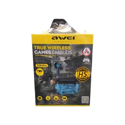 Picture of Awei T29 Pro TWS True Wireless Games Earbuds With Dynamic Color Changing Charging Case