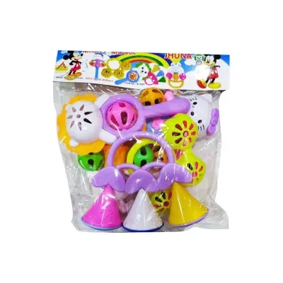 Picture of Micky Mouse Jhunjhuni Toy Set- Jhunjhuni Set for New Born Baby Sound Toy Set