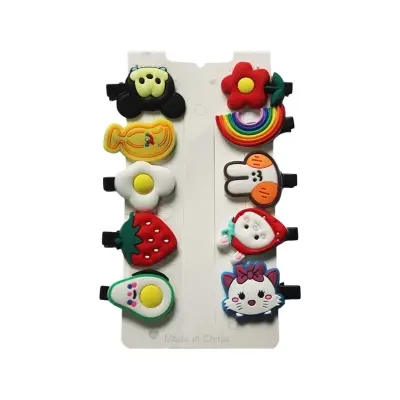 Picture of 10 Pieces Cartoon Children’s Hair Clips Girls