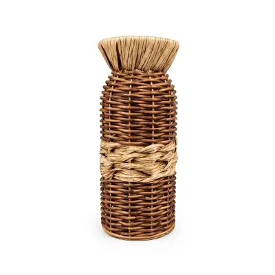 Picture of Flower Vase Rattan Basket for Artificial or Dried Flowers Hand Made