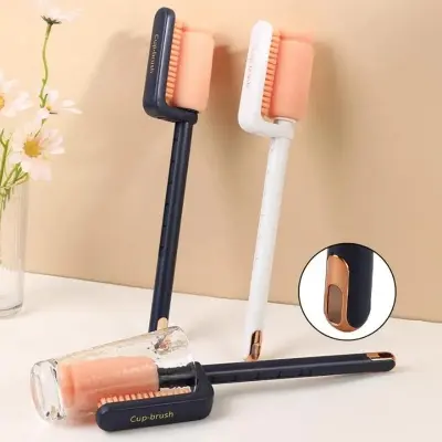 Picture of Sponge Long Handle Glass Baby Bottle Cup Brush Bottle Washing Brush