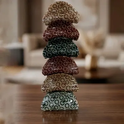 Picture of Super Quality Multicolour stylish Hair Clutcher for girls and women, Kakra, 1pcs