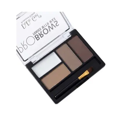 Picture of (NEW) 4 Color Eyebrow Powder Palette Cosmetic Professional Waterproof Makeup With Brush Mirror Box Tricolor Disc