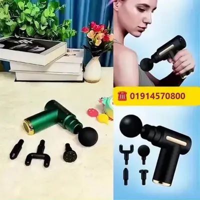 Picture of Mini Electric Massage Gun Portable Deep Tissue Massage Gun - Pain Relief USB Rechargeable Body Massager