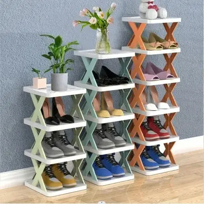 Picture of New multi-functional household foldable shoe cabinet, home balcony toy foldable storage unit