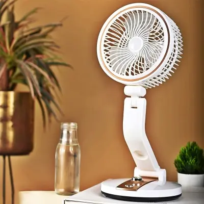Picture of Rechargeable Multifunction Folding Fan With LED Light - LR Fan( 2 PCS )