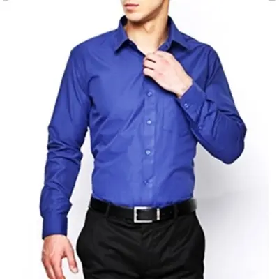 Picture of Taleta Blue Cotton Formal Shirt For Men