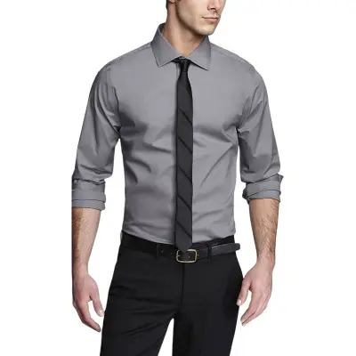 Picture of Long sleeve formal gray party shirt for men