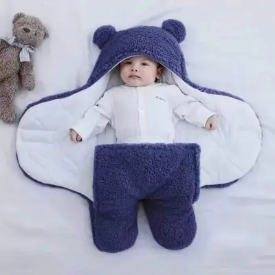 Picture of Newborn Baby Sleeping Bag – Ultra-Soft Fleece Receiving Blanket for Boys & Girls