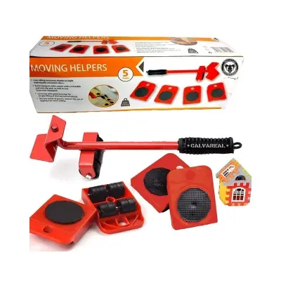 Picture of Furniture Lifter Easy to Move Slider 5 Piece Mobile Tool Set, Heavy Furniture Appliance Moving and Lifting System - Maximum Load Weight 330Lbs