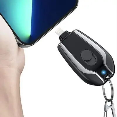 Picture of 1600mAh Mini Power bank, Emergency Pod,Keychain Portable Charger for IPhone or Type-c