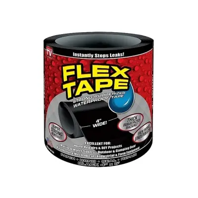 Picture of LEEWENYAN Repair Tape Silicone Bonding,Waterproof Flex Tape Strong Bond Instantly Stop Leakage Rubber Tape, Electrical Tape, Waterproof Seal for Leaking Pipes, Quick Stop Leaks (Black)