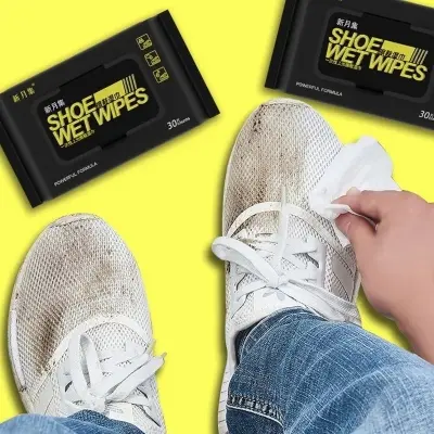 Picture of Shoe Cleaner Sneaker Cleaning Wet Wipes – Portable Disposable Shoe Cleaner Wipes