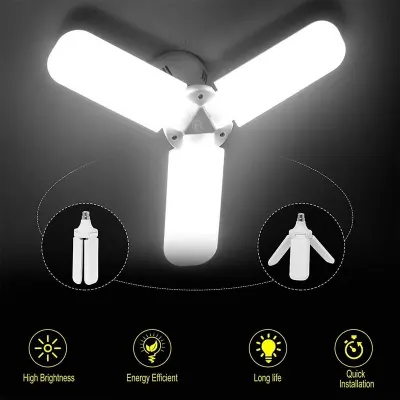 Picture of Foldable Fan Blade LED Bulb 45W short review