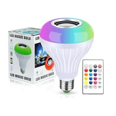 Picture of Smart Led Remote Control Bluetooth Speaker Music Bulb - AC, RGB remote control Bluetooth music bulb lamp, Led Music BulbWith Bluetooth Speaker