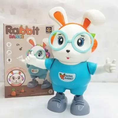 Picture of Dancing Rabbit Toy for Kids – Cute Musical Electric Bunny with Light & Sound