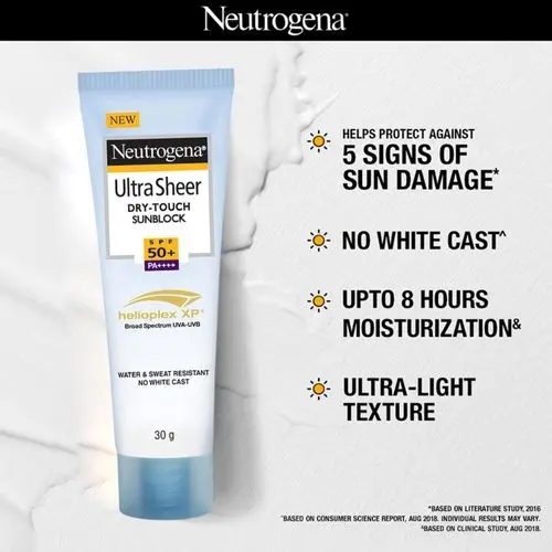 Picture of Neutrogena Ultra Sheer Dry - Touch Sunblock SPF 50+ (118ml) - White