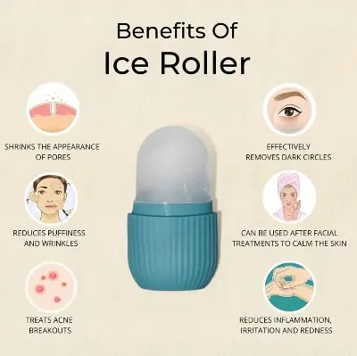 Picture of Ice Roller for Neck, Face & Eyes Massager | Face & Eye Puffiness - Multicolor