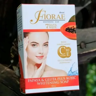 Picture of Fiorae Papaya Whitening Soap Original - 165gm - Orange