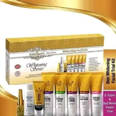 Picture of Golden Pearl Whitening Facial Kit - 8tubes - Gold