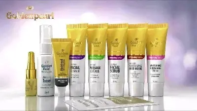 Picture of Golden Pearl Whitening Facial Kit - 8tubes - Gold