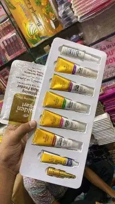 Picture of Golden Pearl Whitening Facial Kit - 8tubes - Gold