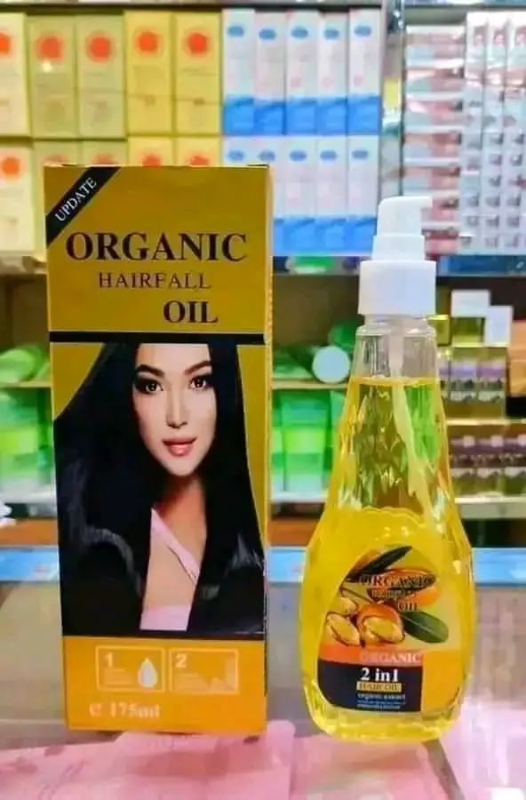 Picture of Update Organic Hair Fall Oil Treatment for strong,soft, shiny & wavy hair - 175ml