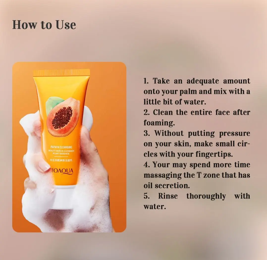 Picture of Papaya Moisturizing Facewash - 100GM