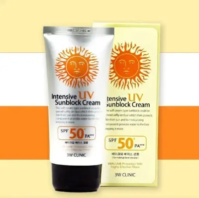 Picture of 3W Clinic Intensive UV Sunblock Cream SPF 50+ PA+++ 70ml