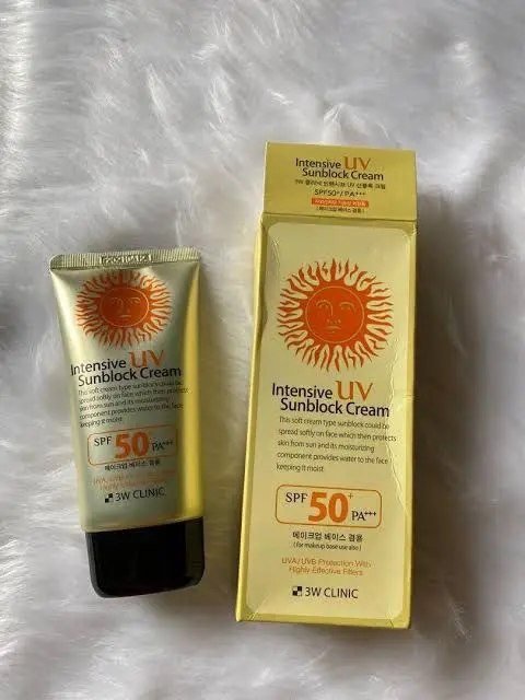 Picture of 3W Clinic Intensive UV Sunblock Cream SPF 50+ PA+++ 70ml