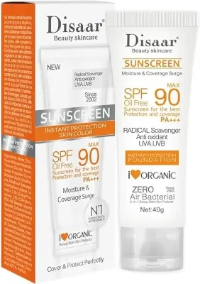 Picture of Disaar SPF90 Oil-Free Sunscreen Cream - 40gm