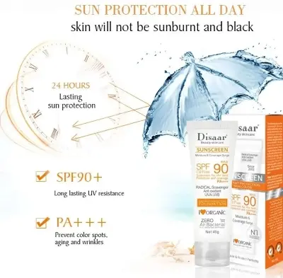 Picture of Disaar SPF90 Oil-Free Sunscreen Cream - 40gm