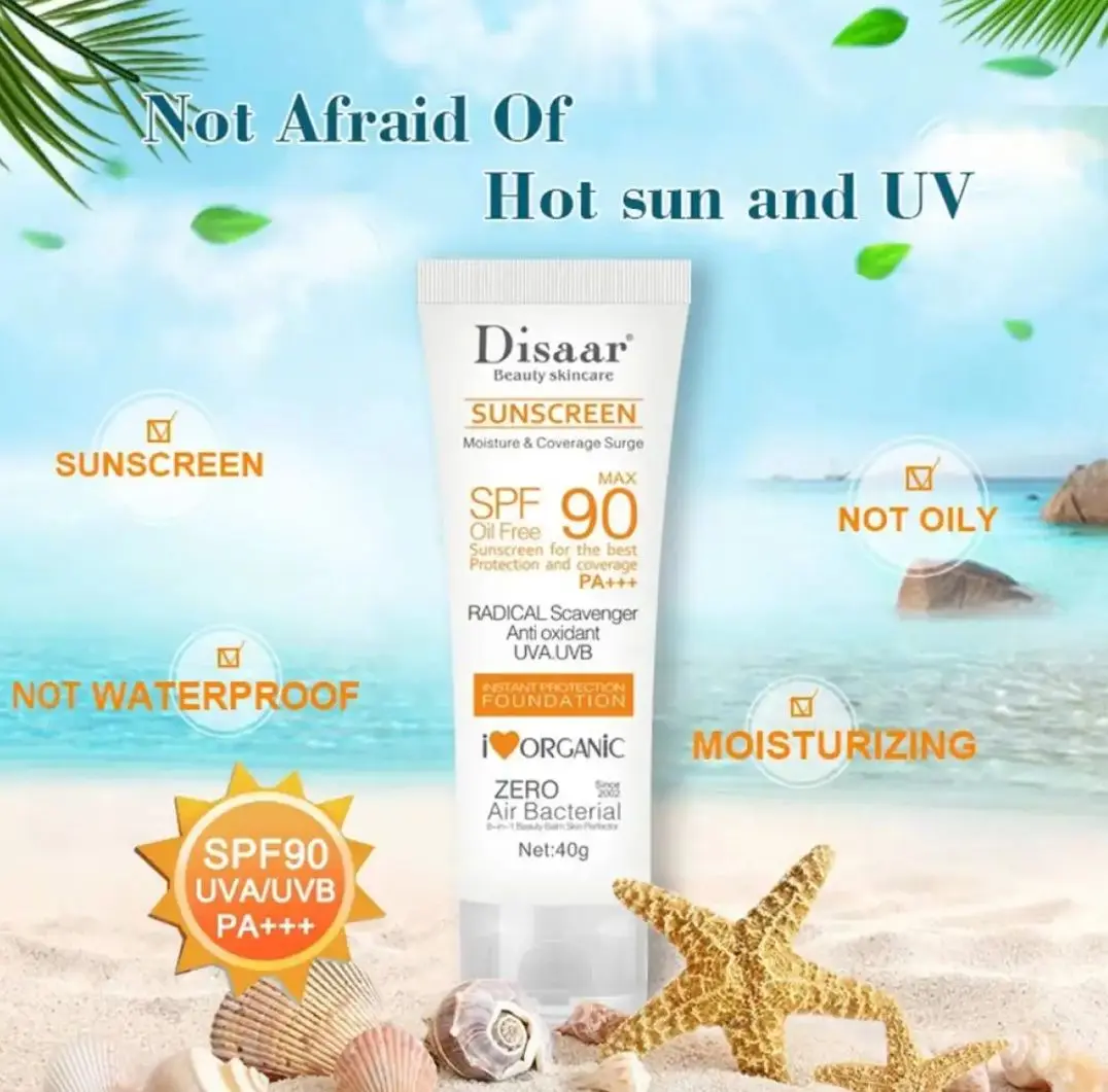 Picture of Disaar SPF90 Oil-Free Sunscreen Cream - 40gm