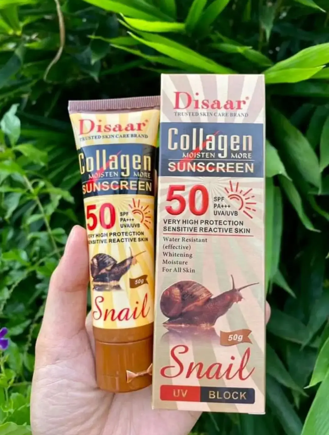 Picture of Disaar Snail Collagen Sunscreen Cream - 50gm