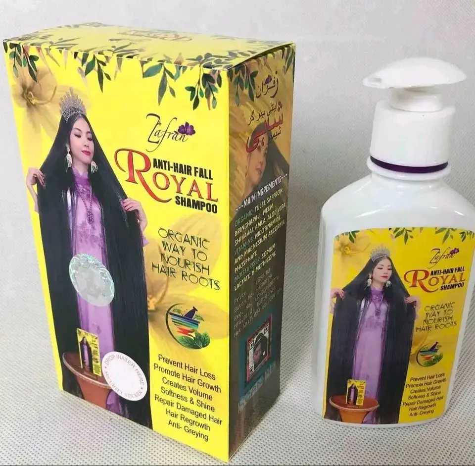 Picture of Zafran Organic Hair Wash Royal Shampoo Anti Hairfall