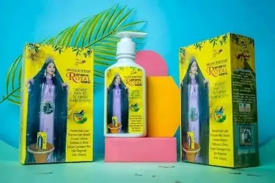 Picture of Zafran Organic Hair Wash Royal Shampoo Anti Hairfall