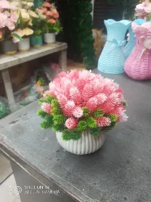 Picture of Artificial Bonsai Lightweight Plastic Potted - artificial flower