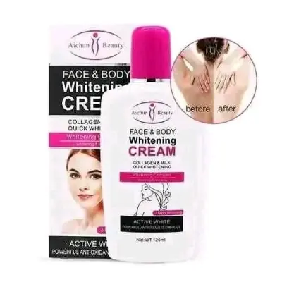 Picture of Aichun Beauty Face & Body Whitening Cream Collagen & Milk Quick Whitening Active White Powerful Antioxidants Energize